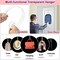 Wreath Hanger,12” Clear Wreath Hooks for Front Door,2 Pack Over the Door Easter Christmas Decoration Hangers Fall Halloween Wreaths holder,Non Scratch Wreath Hangers for Front Door Décor Welcome Sign